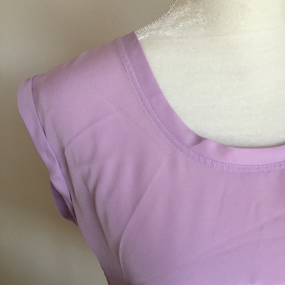 J Crew Factory Lavender Top - Picture 2 of 5